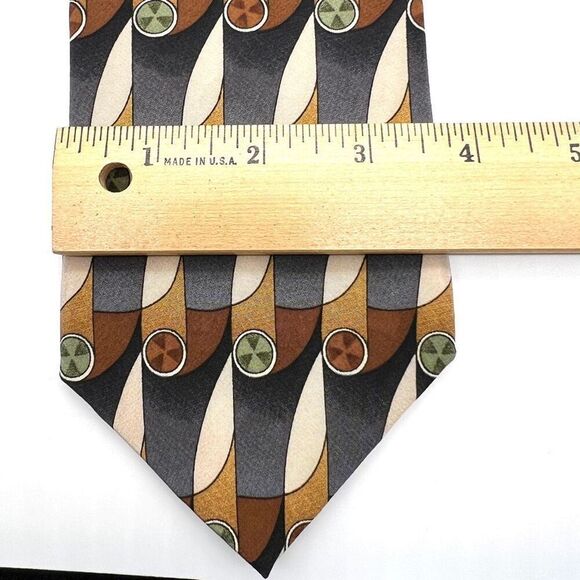 Silk Tie Cocktail Collection Martini As Seen Under The Microscope Multicolored G - Picture 8 of 8